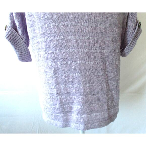 Marc New York Women's Purple Short Sleeve Pull Over Sweater Size Medium - Picture 7 of 9